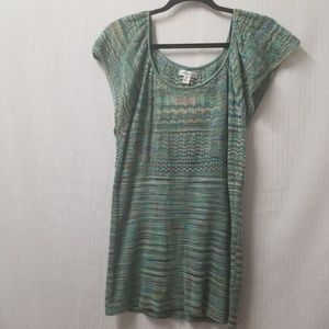 Jean Paul Richard Women's Green Knit Short Sleeve